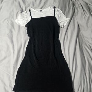 Divided White T-Shirt with Black Trim